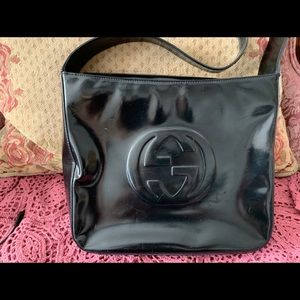 Authentic Vintage leather Gucci handbag